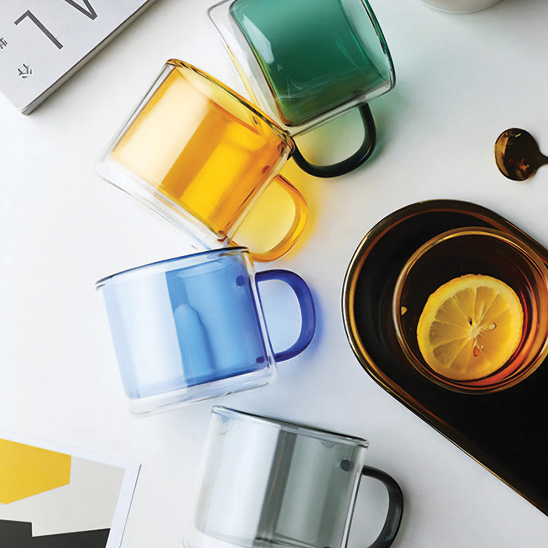 Skanto | DoublyMug | Getönter Glasbecher für Heißgetränke