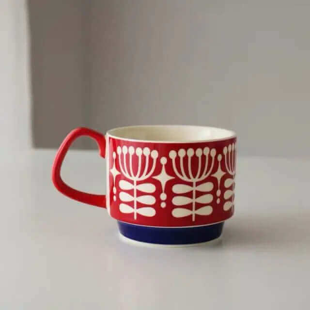 Skanto | Außergewöhnliche Retro Keramik Kaffeetassen – Erhältlich in 8 verschiedenen Mustern