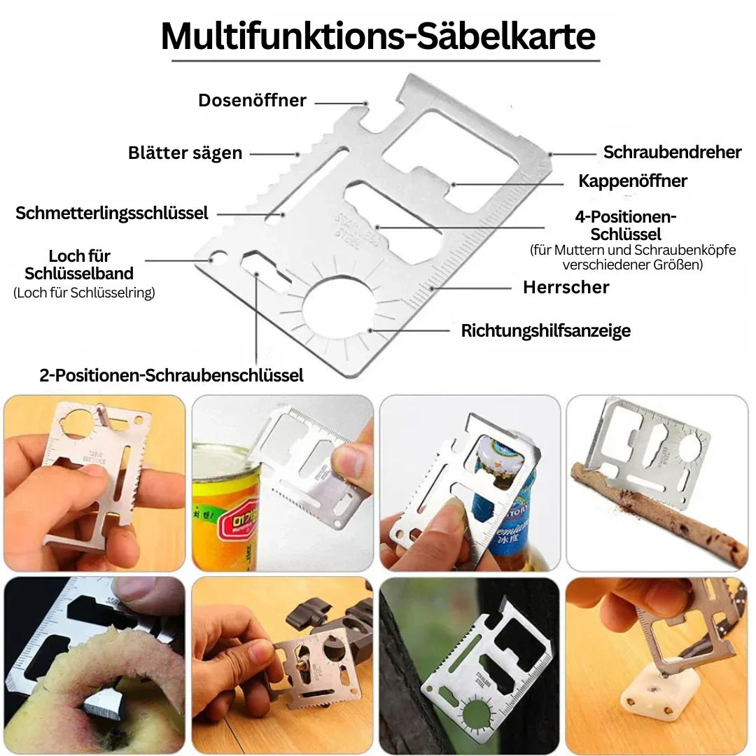 Skanto | 38-in-1 Erste-Hilfe- und Überlebensset mit Taschenlampe und Kompass