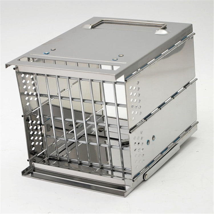 Skanto | Tragbarer Edelstahl Klappgrill Holzkohlegrill Outdoor Camping Holzofen
