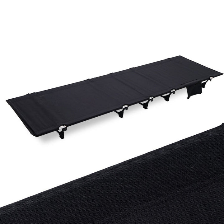 Skanto | CLS Outdoor Leichtes Klappbett Camping Einzel-Freizeitbett (Schwarz)