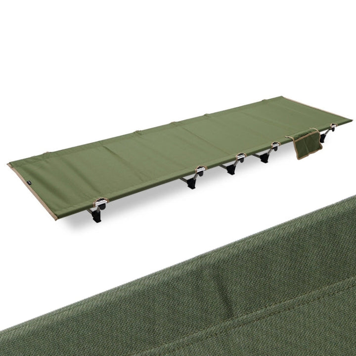 Skanto | CLS Outdoor Leichtes Klappbett Camping Einzel-Freizeitbett (Khaki)