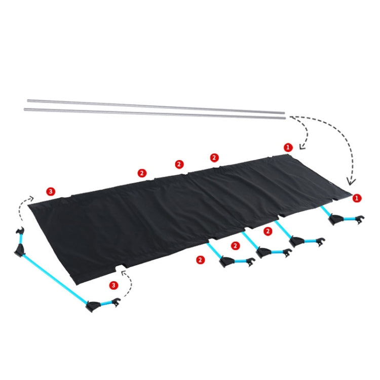 Skanto | CLS Outdoor Leichtes Klappbett Camping Einzel-Freizeitbett (Khaki)