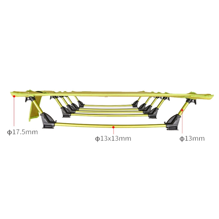 Skanto | CLS Outdoor Leichtes Klappbett Camping Einzel-Freizeitbett (Schwarz)