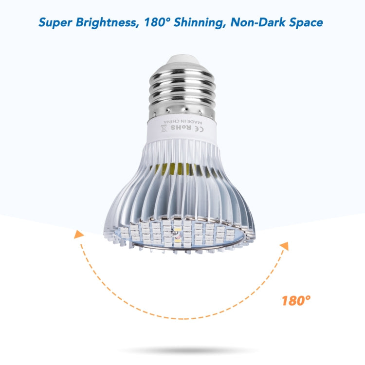 Skanto | Skanto LED Pflanzenlampe Vollspektrum E27 Pflanzenlicht, Leistung: 30W 40 Lampenperlen