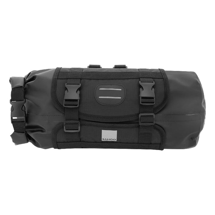 Skanto | SAHOO 11L Vergrößerte Fahrrad-Vordertasche Mountainbike-Klemmnetz Wasserdichte und robuste Lenkertasche (Schwarz)