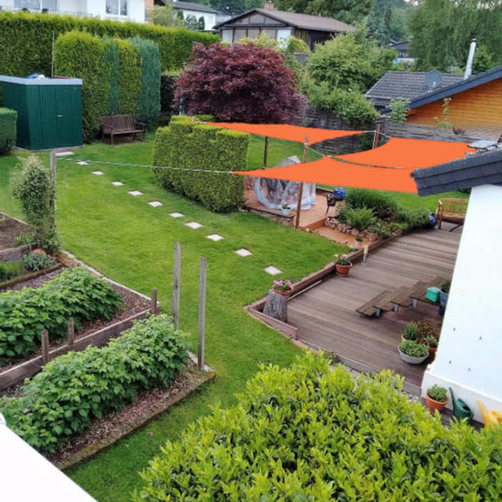 Skanto | Skanto Outdoor Garten Sonnensegel Wasserdichtes Anti-UV-Vordach, Größe: 2m x 5m (Rot)