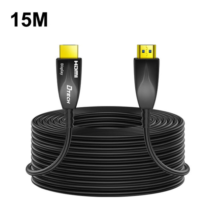 Skanto Skanto | DTECH HDMI 2.0 Glasfaserkabel 4K 60Hz für Großbildfernseher und technische Verkabelung, Länge: 15m