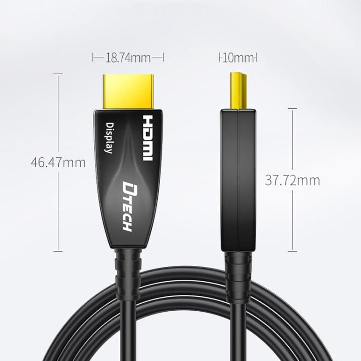 Skanto Skanto | DTECH HDMI 2.0 Glasfaserkabel 4K 60Hz für Großbildfernseher und technische Verkabelung, Länge: 15m