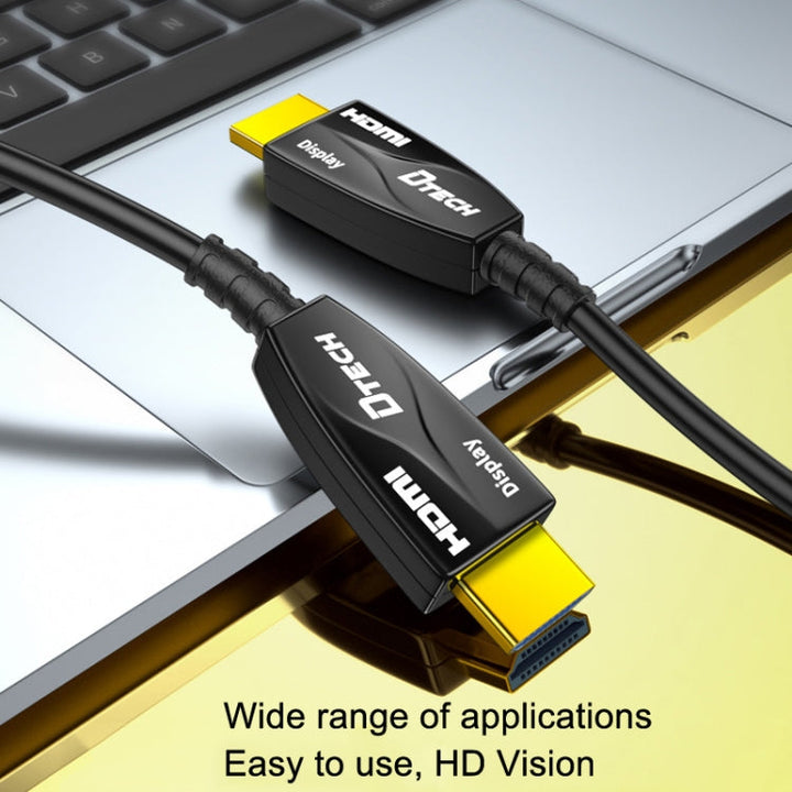 Skanto Skanto | DTECH HDMI 2.0 Glasfaserkabel 4K 60Hz für Großbildfernseher und technische Verkabelung, Länge: 15m