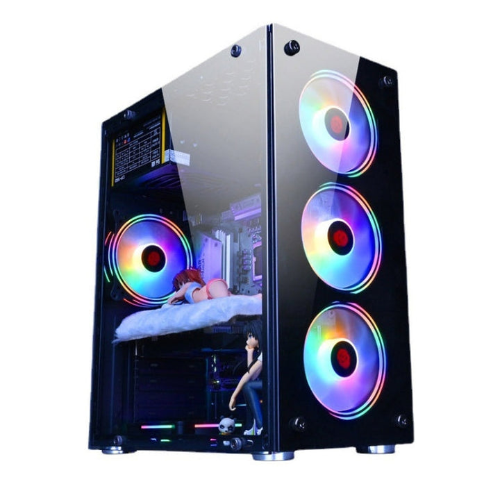 Skanto | Computer CPU RGB leuchtender Radiator 8 Lüfter + Fernbedienung