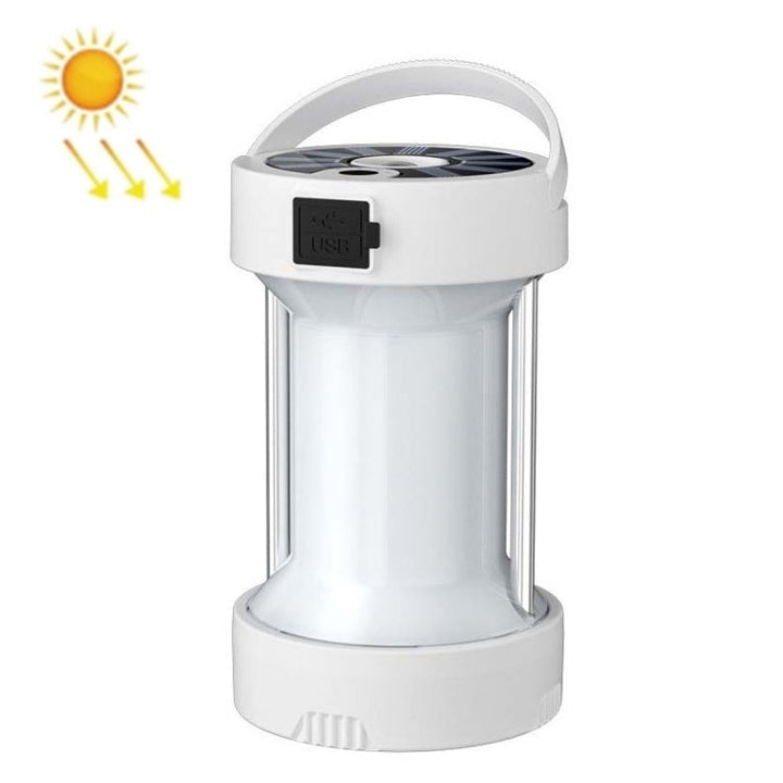 Skanto Campinglaterne Outdoor Solar Notlicht Multifunktions-Zeltlicht (Weiß)