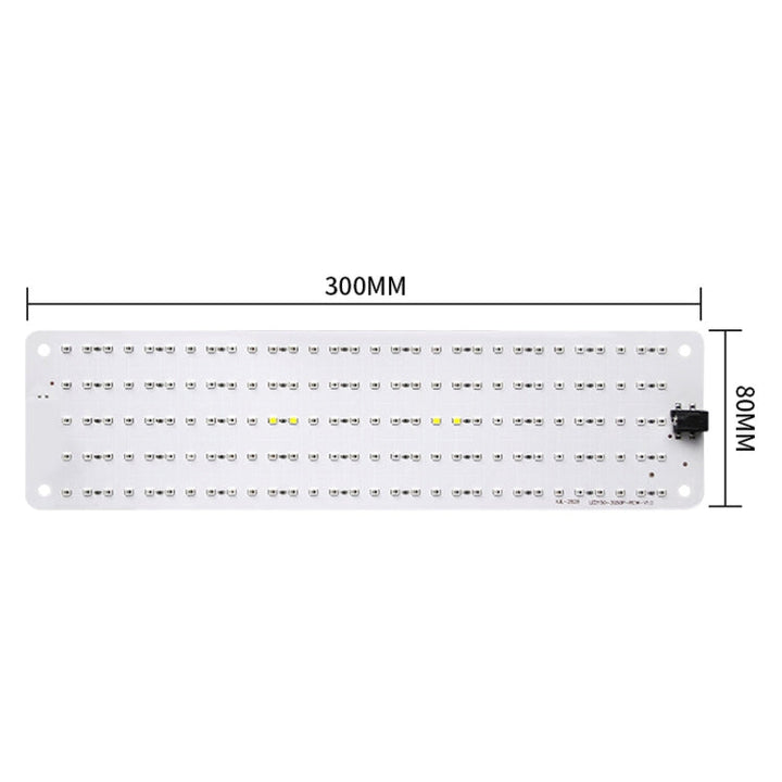 Skanto | 4 Köpfe 12V Vollspektrum Rot- und Blaulicht Panel Pflanzenlampe Sämlings-Fülllicht (EU Stecker)