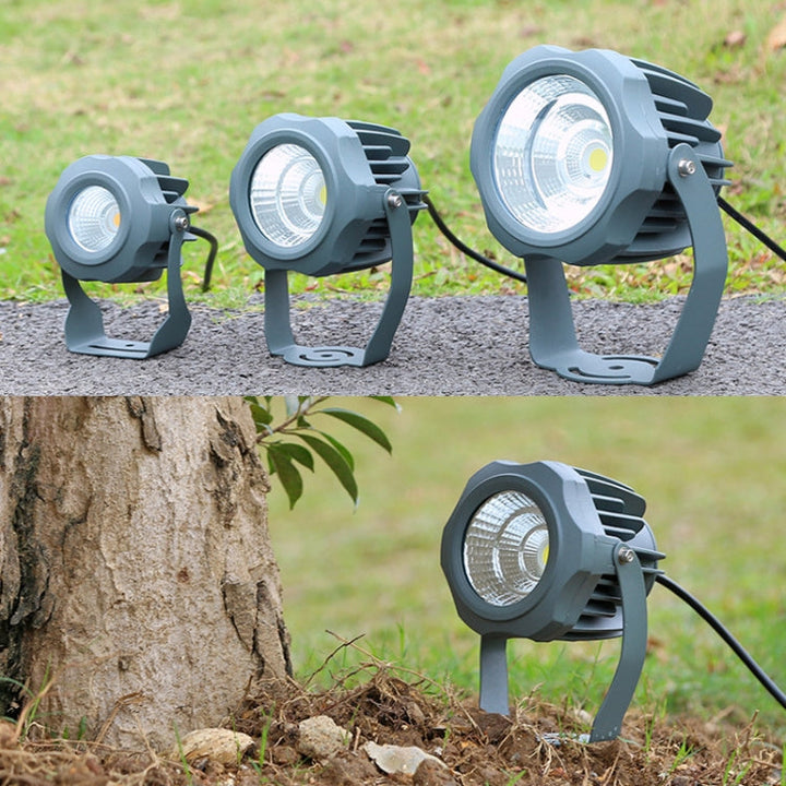 Skanto | COB LED Außenstrahler – Wasserdichter, verstellbarer Spot für Gärten, Werbetafeln & Außenbeleuchtung (7 Farben, 20W)