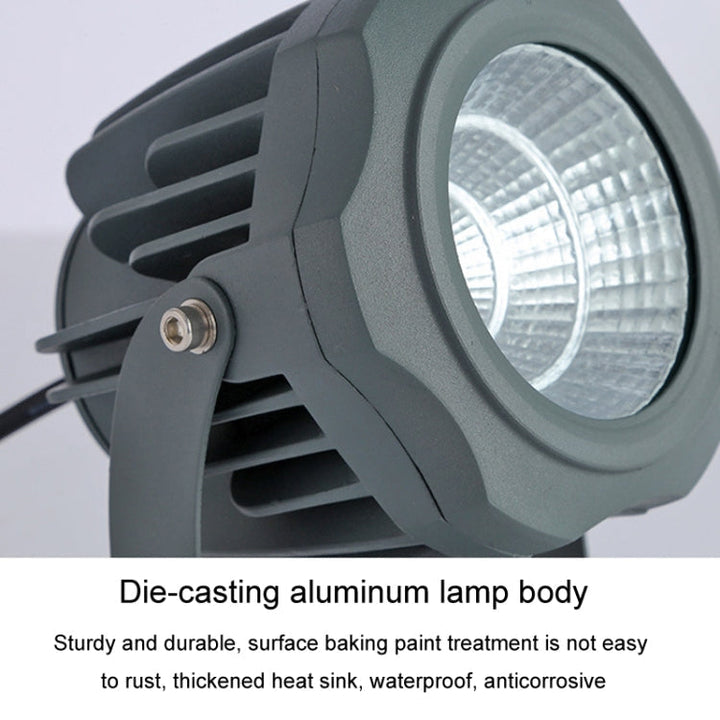 Skanto | COB LED Außenstrahler – Wasserdichter, verstellbarer Spot für Gärten, Werbetafeln & Außenbeleuchtung (7 Farben, 20W)