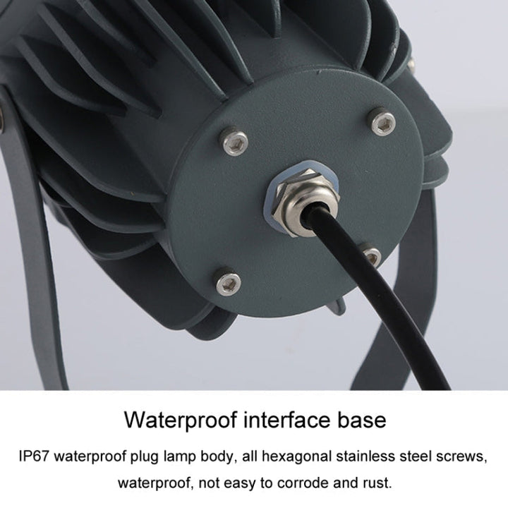 Skanto | COB LED Außenstrahler – Wasserdichter, verstellbarer Spot für Gärten, Werbetafeln & Außenbeleuchtung (7 Farben, 20W)