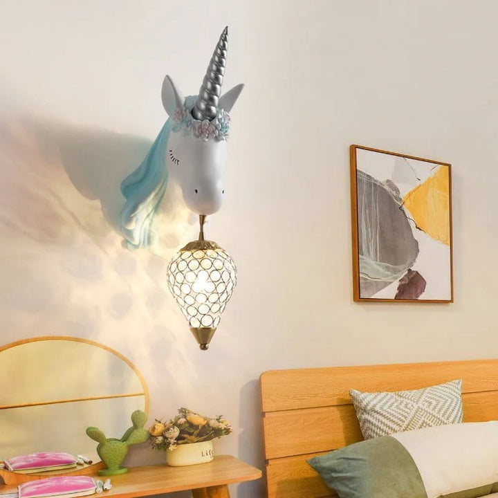 Skanto | Magische Einhorn-Wandlampe für Kinder – Verspieltes & warmes Licht
