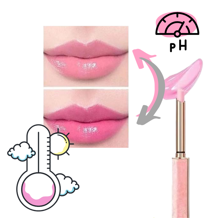 Feuchtigkeitsspendender Lippenstift mit Farbwechsel