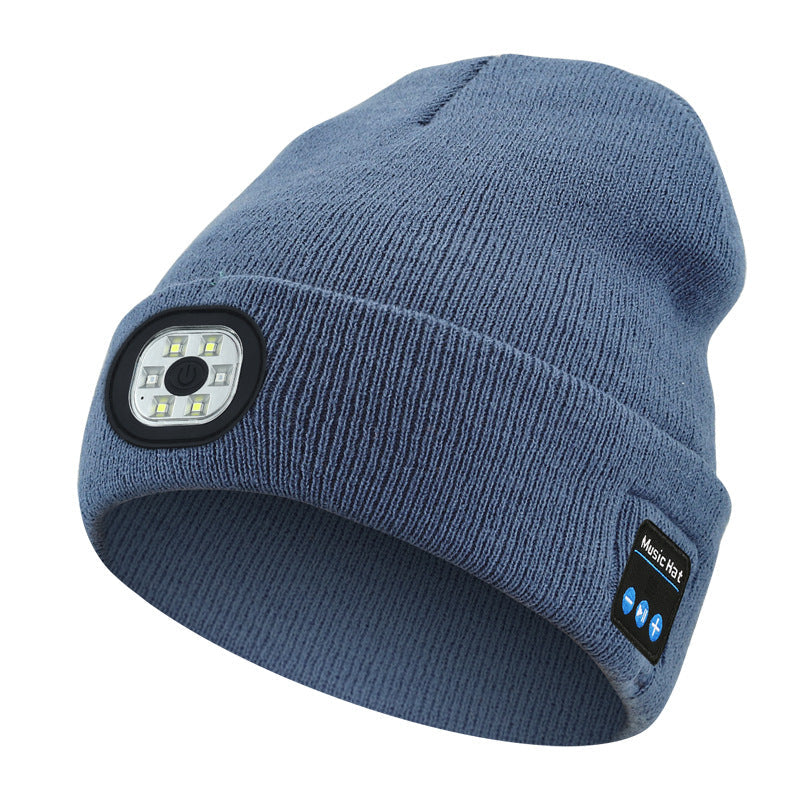 Skanto | LED Bluetooth Beanie mit abnehmbaren Lautsprechern