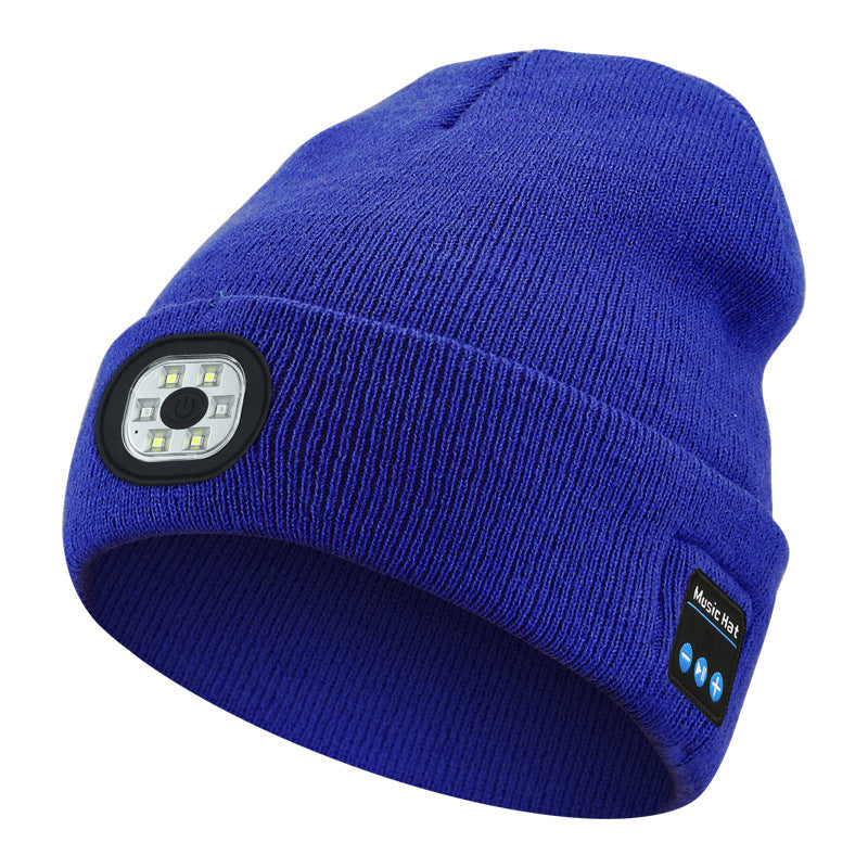 Skanto | LED Bluetooth Beanie mit abnehmbaren Lautsprechern