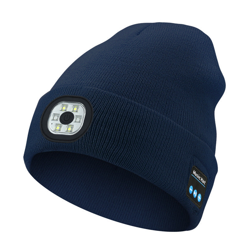 Skanto | LED Bluetooth Beanie mit abnehmbaren Lautsprechern