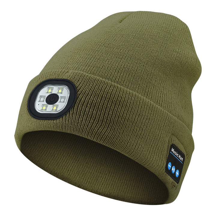Skanto | LED Bluetooth Beanie mit abnehmbaren Lautsprechern