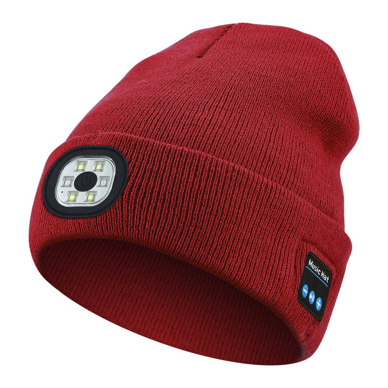 Skanto | LED Bluetooth Beanie mit abnehmbaren Lautsprechern