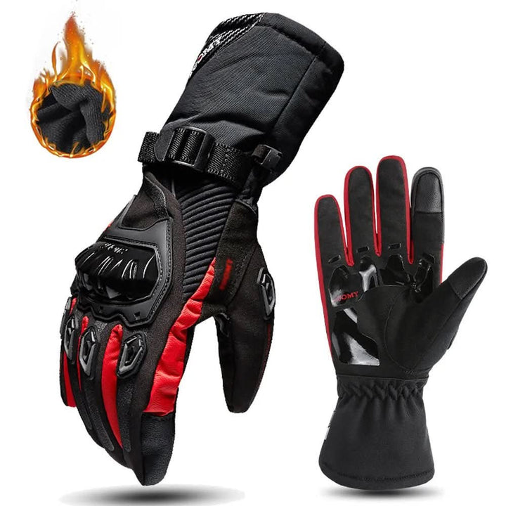 Skanto | Wasserdichte, isolierte Motorradhandschuhe für Winterfahrten