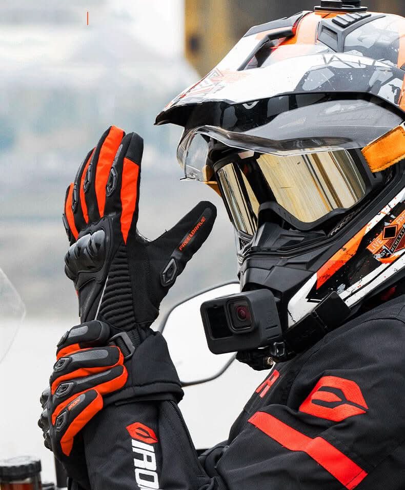 Skanto | Wasserdichte, isolierte Motorradhandschuhe für Winterfahrten