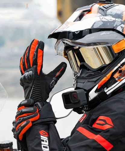 Skanto | Wasserdichte, isolierte Motorradhandschuhe für Winterfahrten