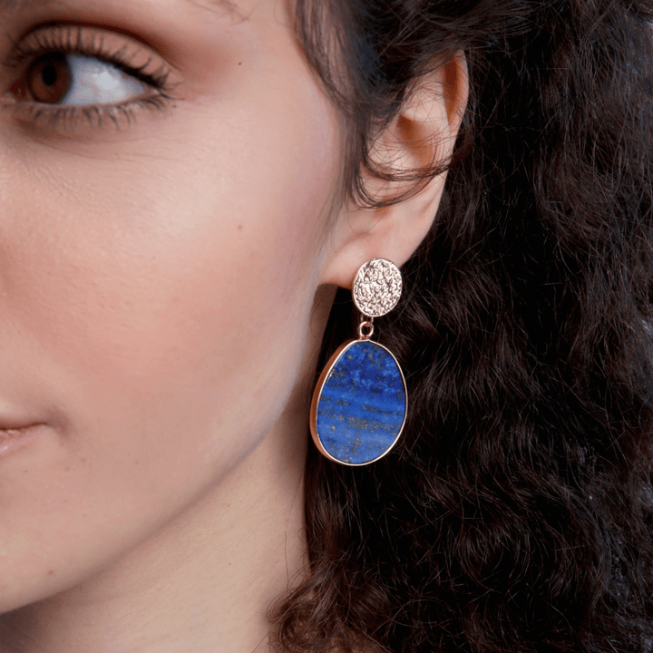 CelestialLuxe Ohrringe – Schützende Lapislazuli-Ohrringe