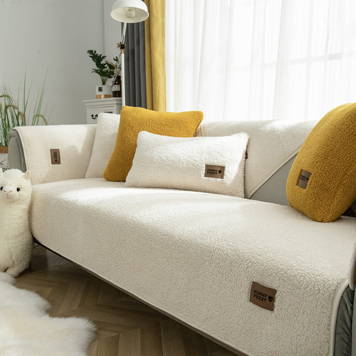 Skanto | Wasserdichter Fleece-Sofabezug, rutschfest, waschbar