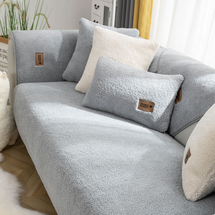Skanto | Wasserdichter Fleece-Sofabezug, rutschfest, waschbar