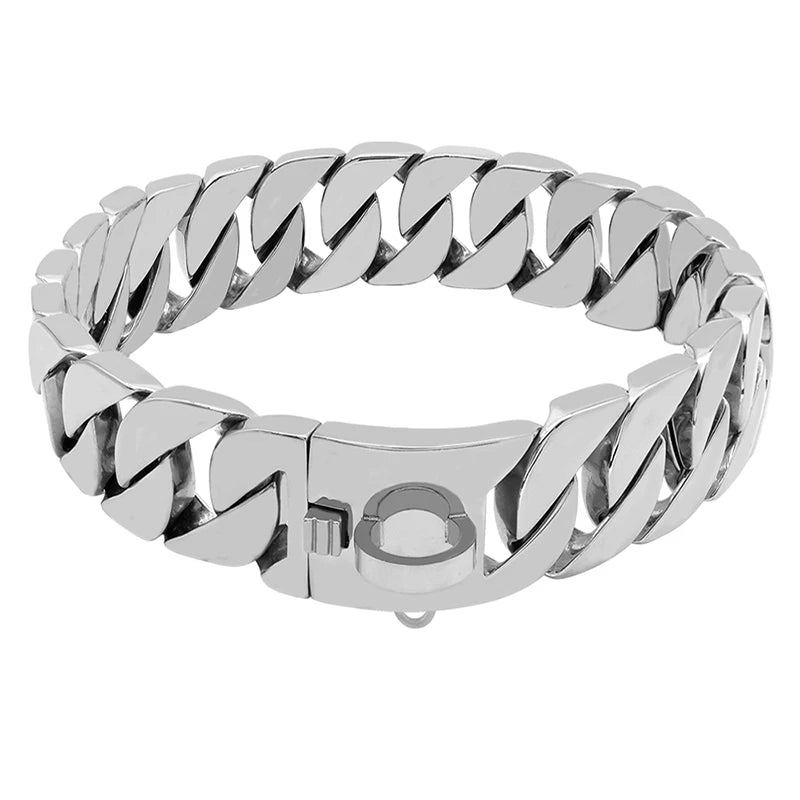 Skanto | Strength Collar Metall-Hundehalsband – Massives Edelstahlhalsband für große Hunde