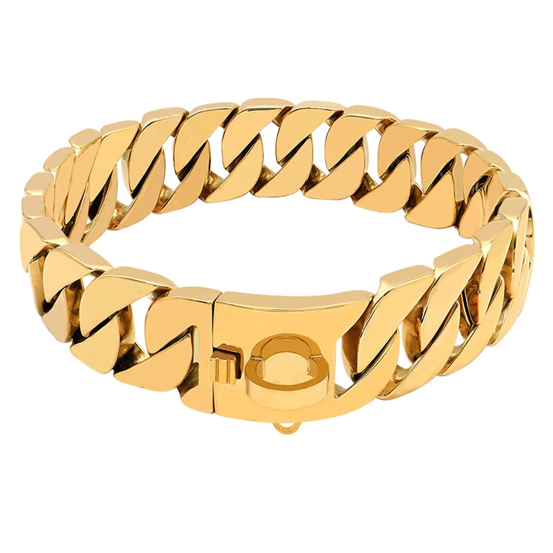 Skanto | Strength Collar Metall-Hundehalsband – Massives Edelstahlhalsband für große Hunde