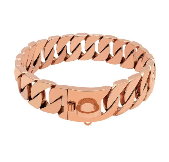 Skanto | Strength Collar Metall-Hundehalsband – Massives Edelstahlhalsband für große Hunde