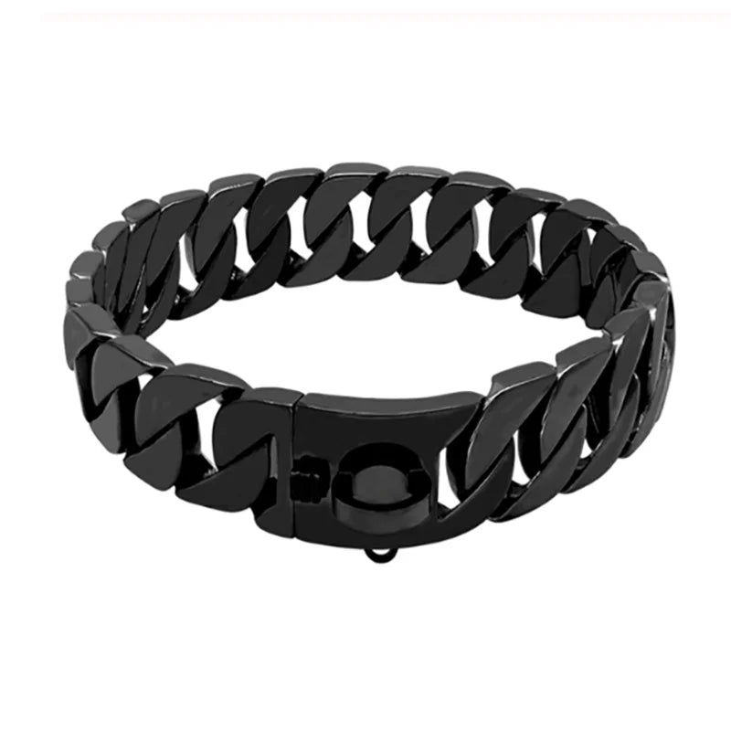 Skanto | Strength Collar Metall-Hundehalsband – Massives Edelstahlhalsband für große Hunde