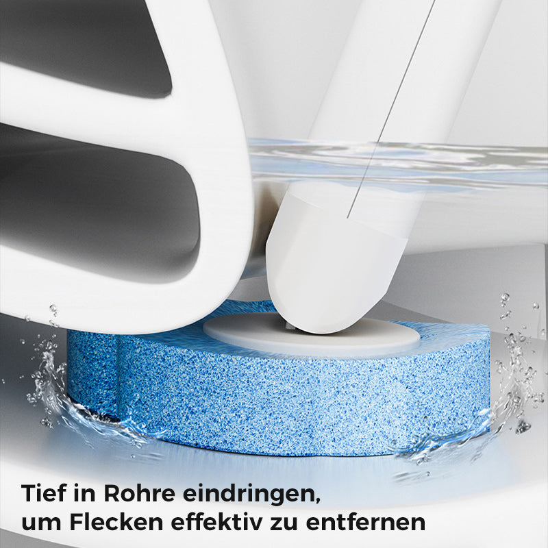 Skanto | Antibakterielle Einweg-Toilettenbürste mit hygienischem Schwammkopf und Halter