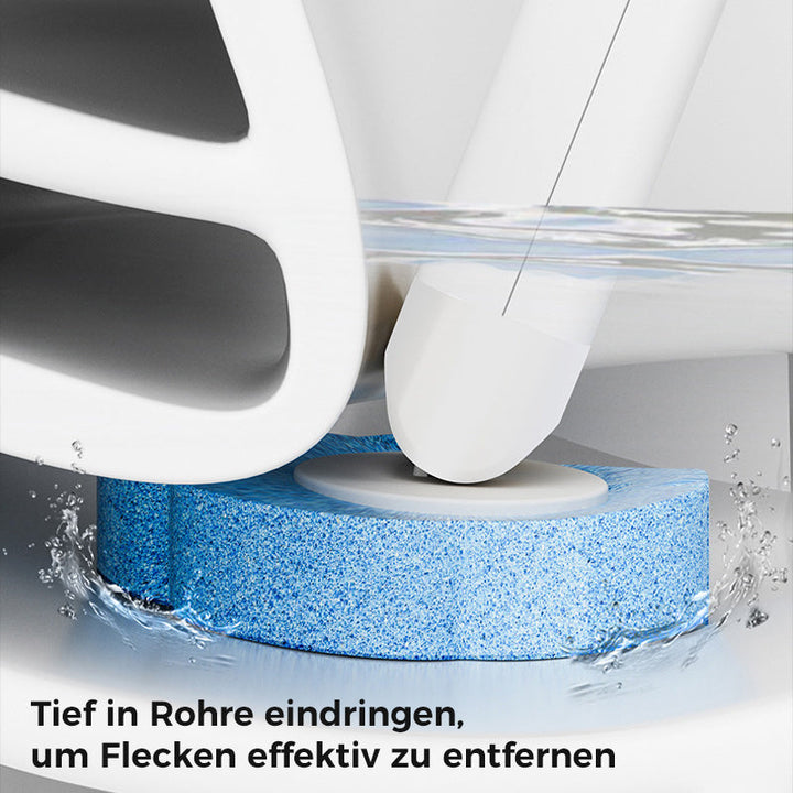 Skanto | Antibakterielle Einweg-Toilettenbürste mit hygienischem Schwammkopf und Halter