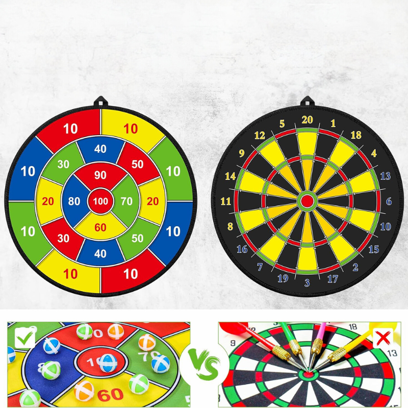 Skanto | Sichere Dartscheibe mit bunten Darts