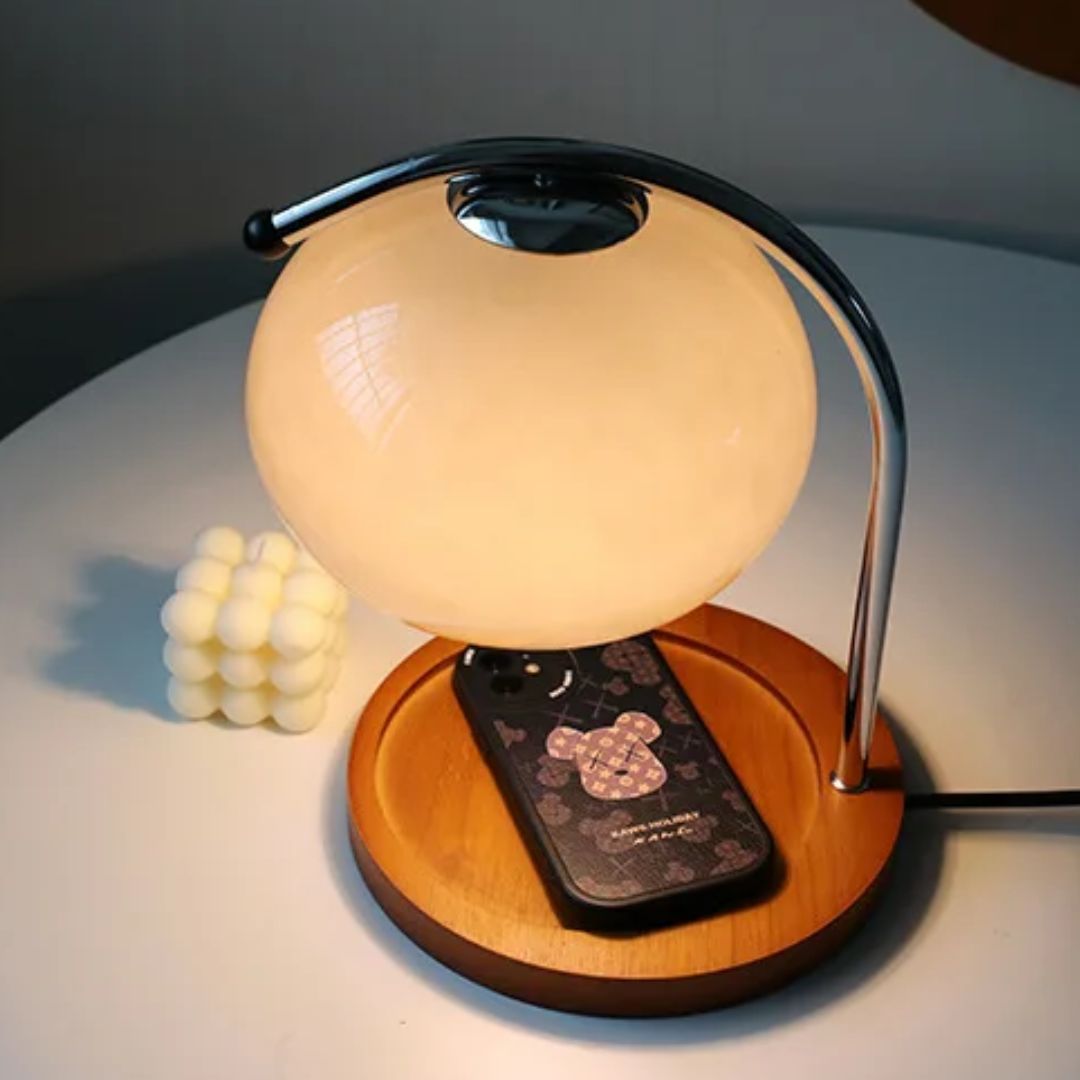 Skanto | Eindhoven Alyssa Retro Glas-Tischlampe