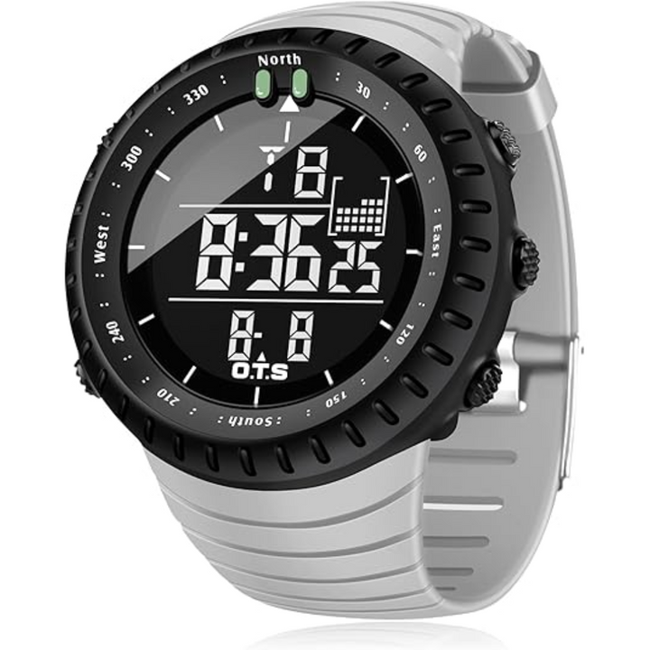 Skanto | Henry Wasserdichte Digitale Sportuhr für Herren – Stoßfest, taktisch & LED-beleuchtete Outdoor-Uhr