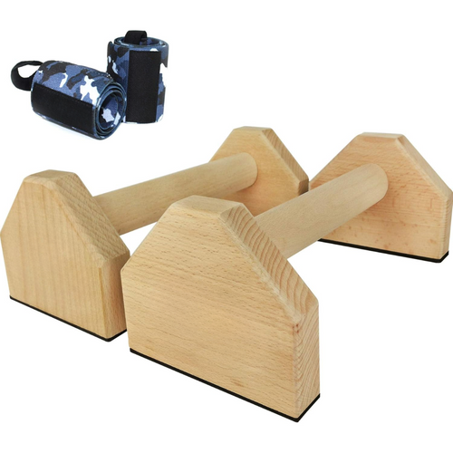 Calisthenics PowerBars – Robuste Holz-Liegestützgriffe