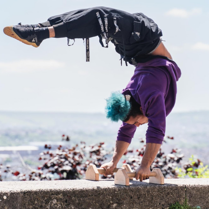 Calisthenics PowerBars – Robuste Holz-Liegestützgriffe