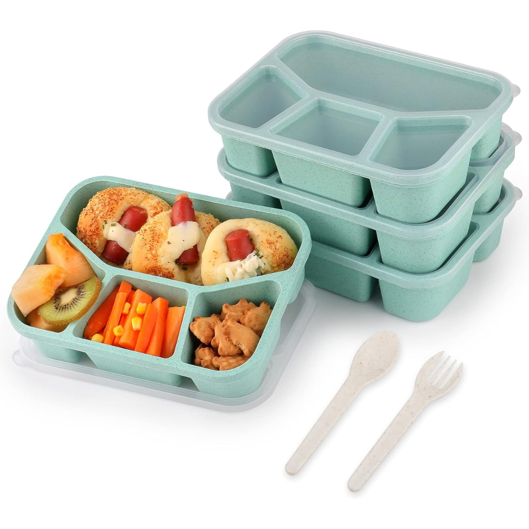 BentoBox – Set aus 4 Snackboxen mit Fächern