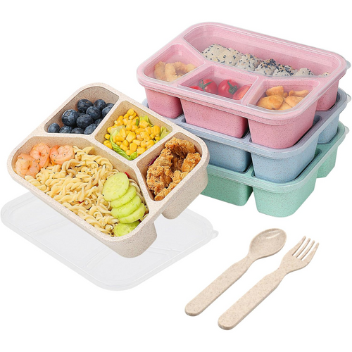 BentoBox – Set aus 4 Snackboxen mit Fächern