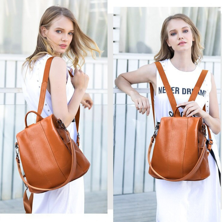 Skanto | Anti-Diebstahl Lederrucksack