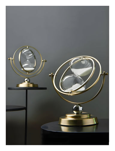 Skanto | GracefulTime Uhr – Luxuriöse Sanduhr mit elegantem Goldrahmen und zeitlosem Design