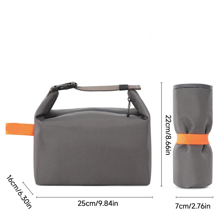 Skanto | UrbanLunch Faltbare isolierte Lunchtasche – Hält Speisen frisch und stilvoll unterwegs