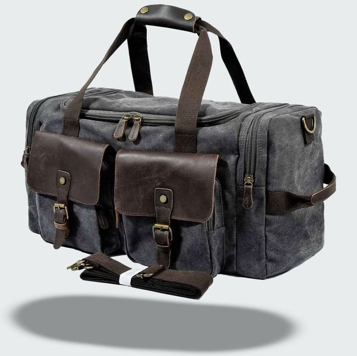 Skanto | Vanguard Reisetasche aus gewachstem Canvas & Leder – 36,5L